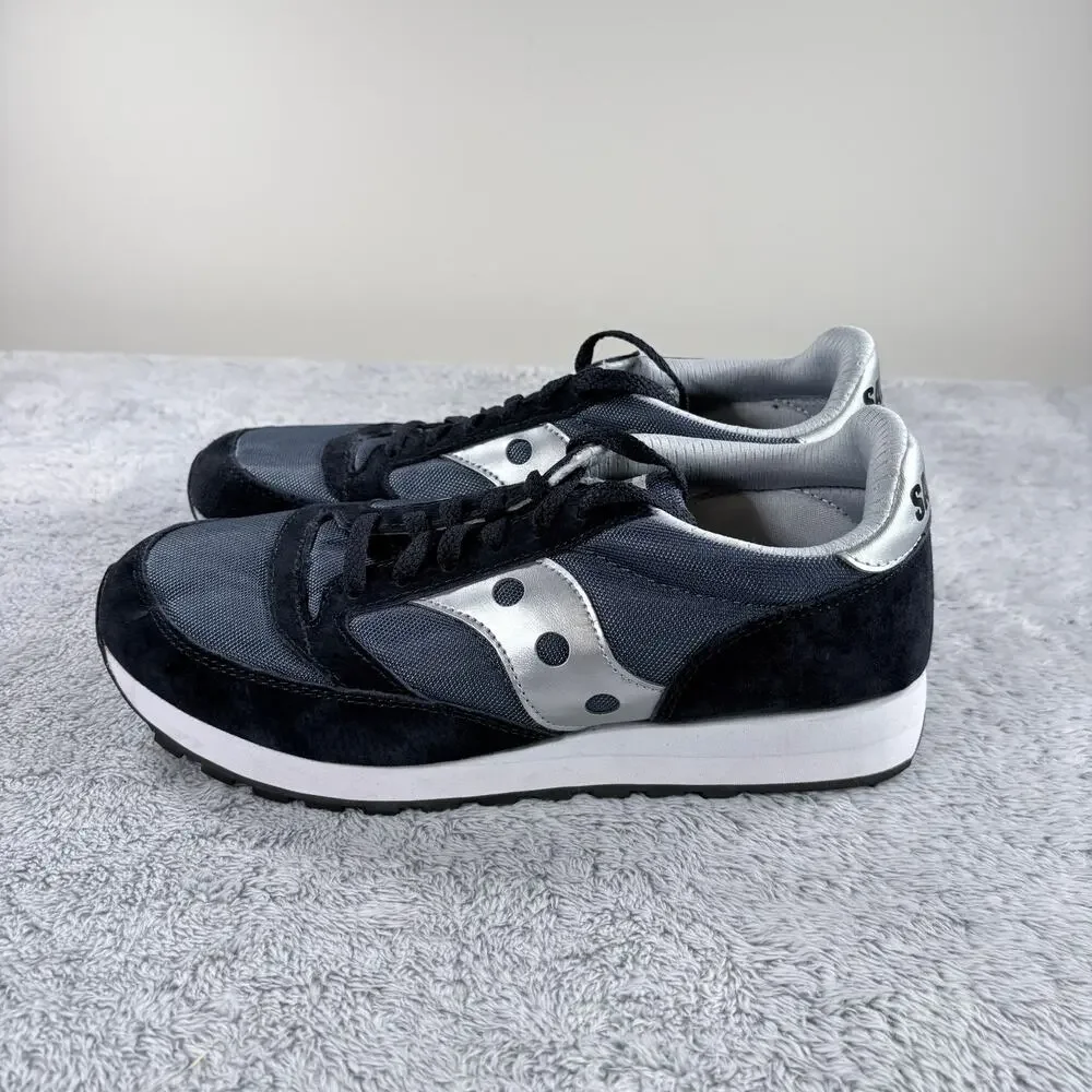 Saucony Jazz Unisex Sneakers‎ Blue and Silver Size 9 M / 10.5 W. EUC